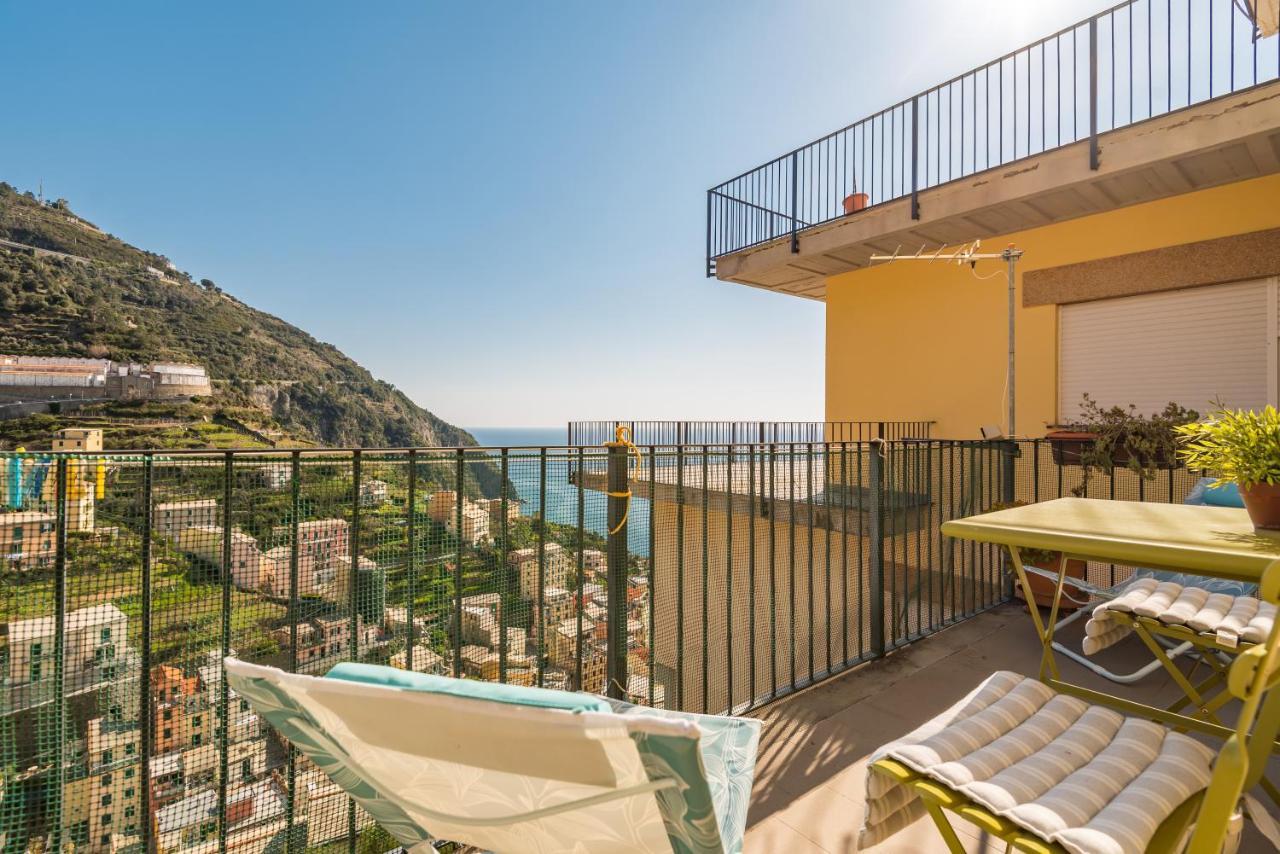 Cinque Terre D'Amare Sea View Big Apartment For Travel Lovers Riomaggiore Buitenkant foto
